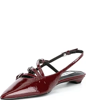 Steve Madden Peony Patent Slingback Point Toe Flats