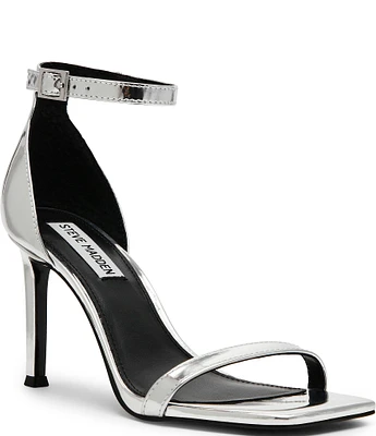 Steve Madden Piked Metallic Ankle Strap Dress Sandals