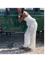 Steve Madden Pomeline Smocked Waist Palazzo Pants