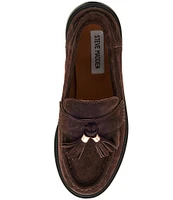 Steve Madden Radcliff Suede Tassel Penny Loafers