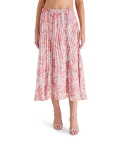 Steve Madden Raina Floral Print Midi Skirt
