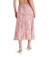 Steve Madden Raina Floral Print Midi Skirt