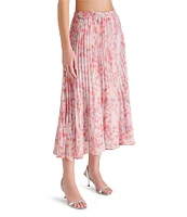 Steve Madden Raina Floral Print Midi Skirt