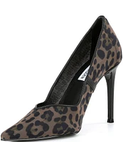 Steve Madden Raz Leopard Print Mesh Pumps