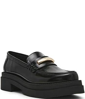 Steve Madden Rodrigo Leather Platform Loafers