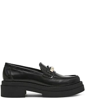 Steve Madden Rodrigo Leather Platform Loafers