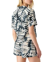 Steve Madden Sandra Short Sleeve Coordinating Top