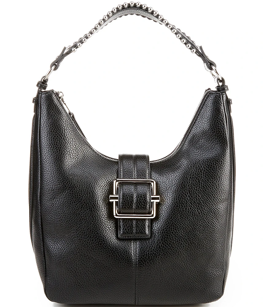 Steve Madden Sarahh Buckled Stud Handle Detail Hobo Bag