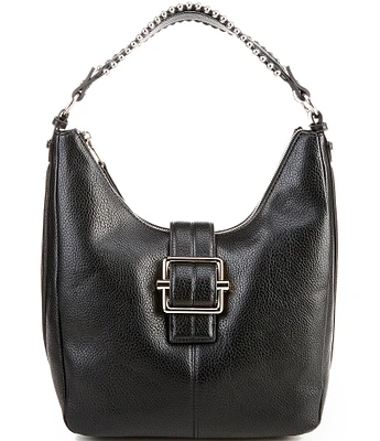 Steve Madden Sarahh Buckled Stud Handle Detail Hobo Bag