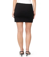 Steve Madden Scuba 3D Bow Micro Mini Skirt