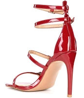 Steve Madden Senna Patent Ankle Wrap Strappy Dress Sandals