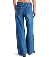 Steve Madden Serenity Denim Wide Leg Tie Belt Pants