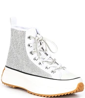 Steve Madden Shaft Rhinestone Embellished High Top Platform Sneakers