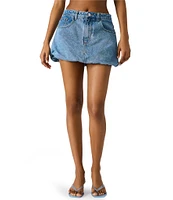 Steve Madden Simona Bubble Denim Mini Skirt