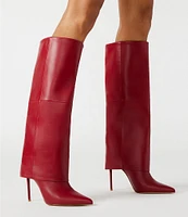 Steve Madden Smith Leather Foldover Tall Boots