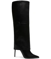 Steve Madden Smith Leather Foldover Tall Boots