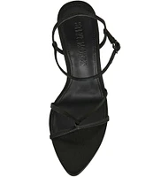 Steve Madden Stellina Satin Strappy Point Toe Dress Sandals