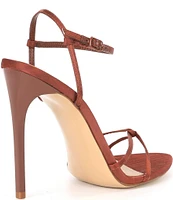 Steve Madden Stellina Satin Strappy Point Toe Dress Sandals