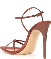 Steve Madden Stellina Satin Strappy Point Toe Dress Sandals