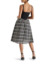 Steve Madden Sweetheart Neck A-Line Aster Midi Dress