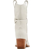 Steve Madden Taos Leather Scrunched Western Boots