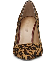 Steve Madden Thrive-L Leopard Print Calf Hair Pumps