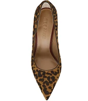 Steve Madden Thrive-L Leopard Print Calf Hair Pumps