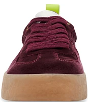 Steve Madden Tucker Velvet Platform Sneakers