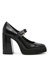 Steve Madden Tully Patent Platform Mary Jane Pumps