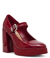 Steve Madden Tully Patent Platform Mary Jane Pumps