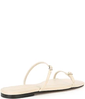 Steve Madden Tundra Leather Square Toe Slide Sandals