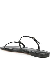 Steve Madden Tundra Leather Square Toe Slide Sandals