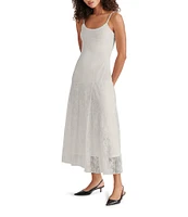 Steve Madden Veera Scoop Neck Sleeveless Lace Maxi Dress