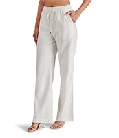 Steve Madden Venetia Drawstring Elastic Linen Pants