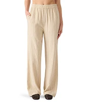 Steve Madden Venetia Pin Stripe Straight Leg Coordinating Pants