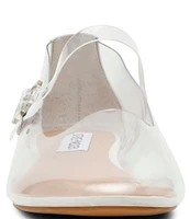 Steve Madden Vinetta Clear Mary Jane Ballet Flats