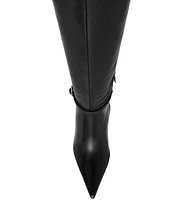 Steve Madden Voca Leather Pointed Toe Tall Boots