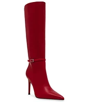 Steve Madden Voca Leather Pointed Toe Tall Boots