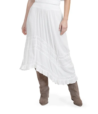 Stevie by Steve Madden Asymmetrical Maxi Skirt