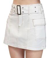 Stevie by Steve Madden Belted Cargo Skirt