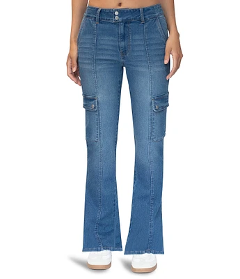 Stevie By Steve Madden Cargo Bootcut & Double Button Jeans