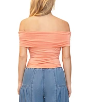 Stevie By Steve Madden Off The Shoulder Side Ruched Top