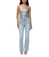 Stevie by Steve Madden Rhinestone Front Bootcut Jeans