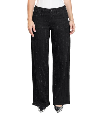 Stevie By Steve Madden Rhinestone Stripe Ultra 90's Jean