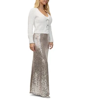 Stevie by Steve Madden Sequin Maxi Skirt