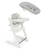 Stokke® Tripp Trapp® High Chair, Cushion, Tray, & Newborn Set Bundle