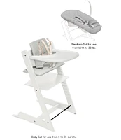 Stokke® Tripp Trapp® High Chair, Cushion, Tray, & Newborn Set Bundle