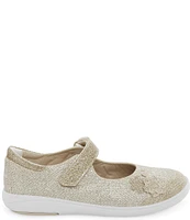 Stride Rite Girls' Holly SR Sparkle Flower Detail Mary Janes (Toddler)