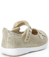 Stride Rite Girls' Holly SR Sparkle Flower Detail Mary Janes (Toddler)