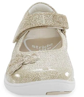 Stride Rite Girls' Holly SR Sparkle Flower Detail Mary Janes (Toddler)